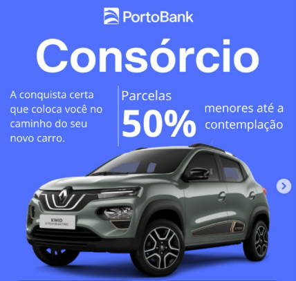 Banner ilustrativo de consórcio de automóvel
